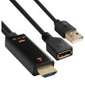 Конвертер HDMI-DisplayPort EXEGATE EX-A-HDMIM-DPFU2-0,15 EX294714RUS