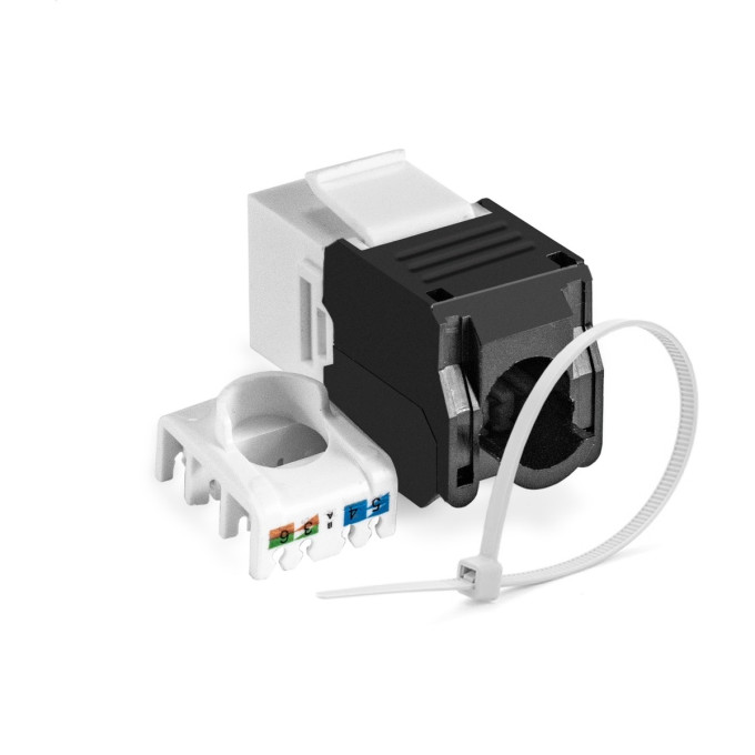 Модуль-вставка Keystone Jack RJ-45 EXEGATE KJ-8P8C-U-C6-180-TL EX297342RUS
