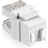 Модуль-вставка Keystone Jack RJ-45 EXEGATE KJ-8P8C-U-C6A-180SH-Dual EX297264RUS